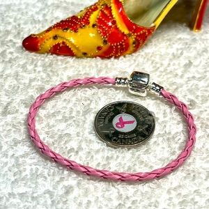 New blank leather European bead bracelet -ideal for large hole/pandora style